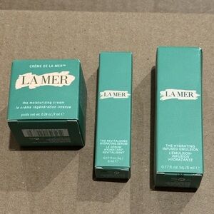 La Mer Mini Set Crème de la Mer + Hydrating Serum + Emulsion Travel Size Luxury